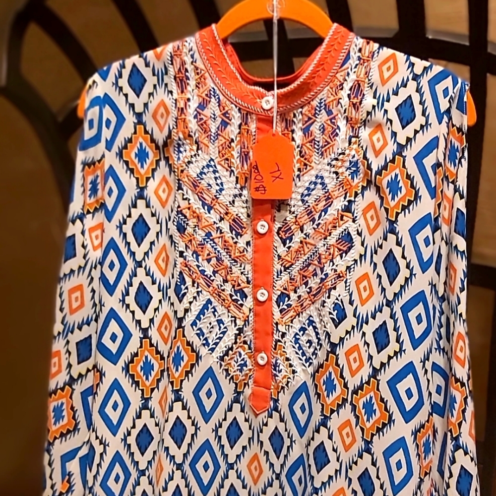 ROAR Ladies Tunic Shirt Size XL open shoulder